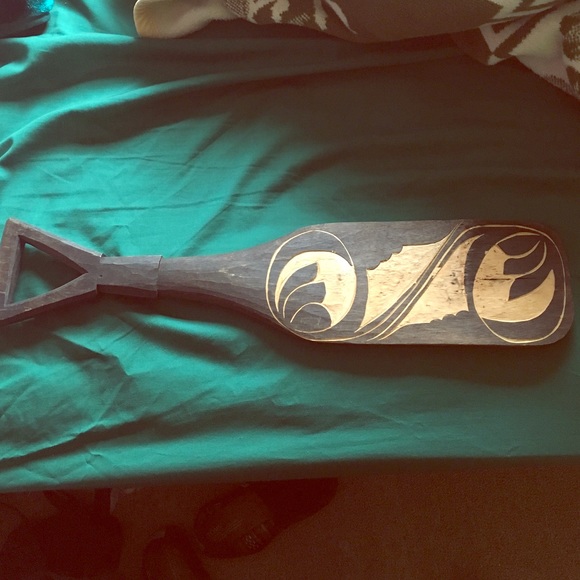 Hand carved Hawaiian paddle