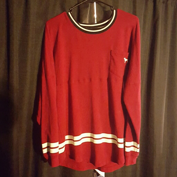 Pink Victoria Secret long sleeve shirt