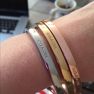 Coach Bangle Bracelets (set of 3)
