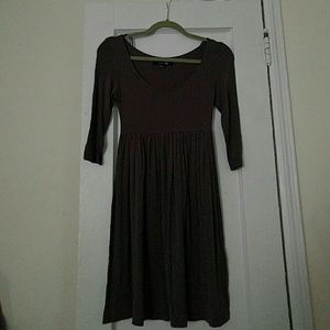 Grey mid length dress