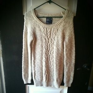 A&E Tan Sweater Dress EUC