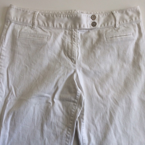 LOFT trouser leg white jeans - Picture 2 of 3