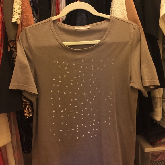 Baldwin loose fitting grey tee