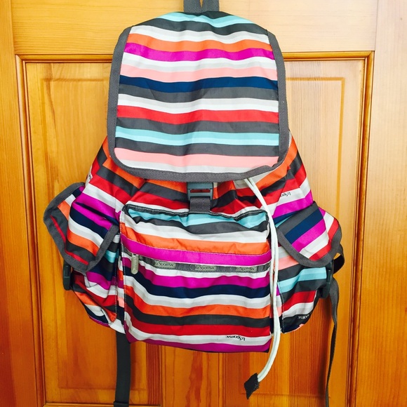Le Sport Sac Stripe Backpack