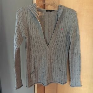 Cotton hooded sweater