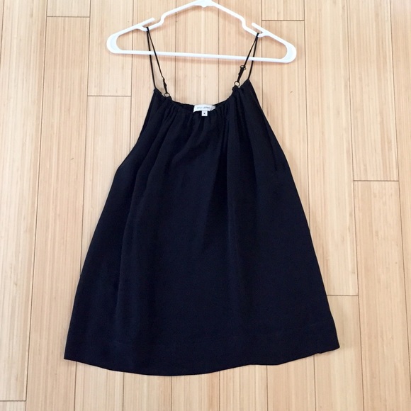 Nili Lotan silk black tank