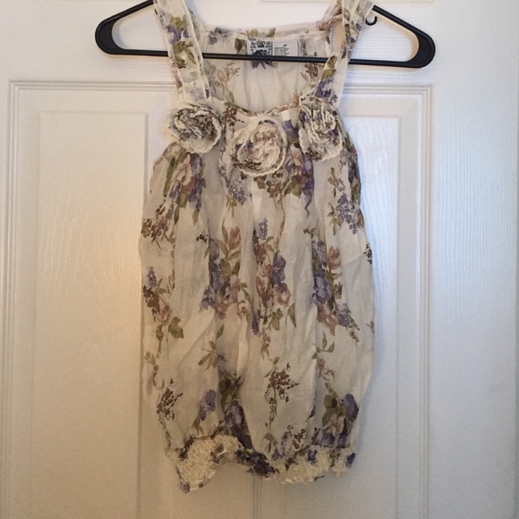 Sheer floral tank - Picture 1 of 3