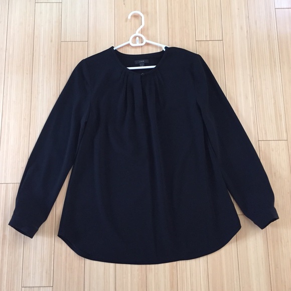 J. Crew black tunic dress shirt, never worn
