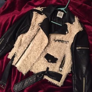 Unif fur moto jacket