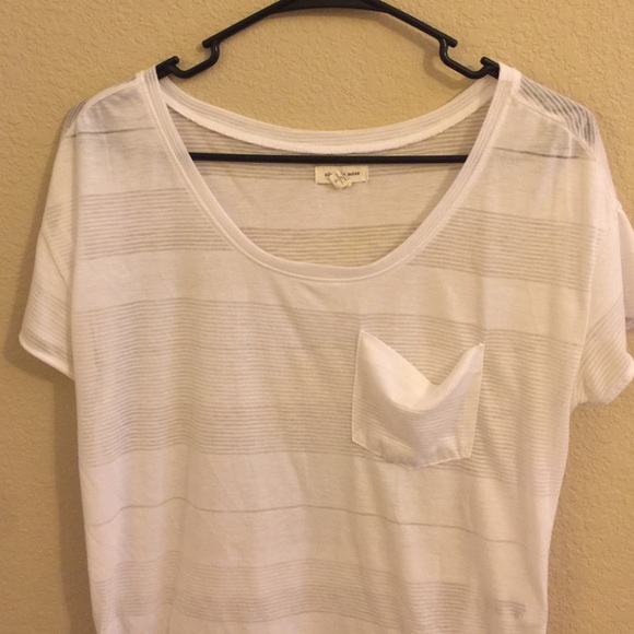 Silence + Noise thin white tee - Picture 1 of 2