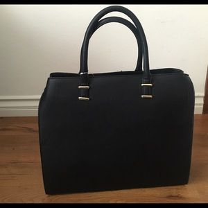 Black Faux leather Handbag