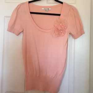 Baby pink floral top