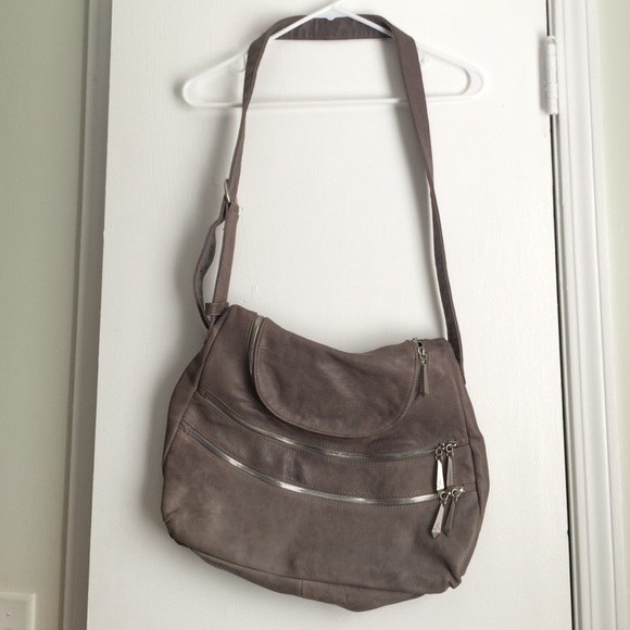 Bryan Nicole leather messenger bag