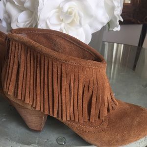 Fringe Suede Booties