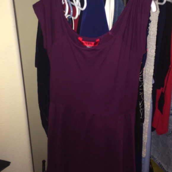 Burgundy dress!