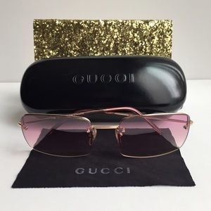 VINTAGE GUCCI RIMLESS SUNGLASSES