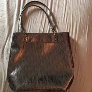 Michael kors metallic tote