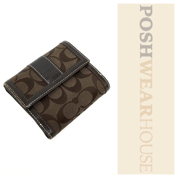 Coach Handbags - COACH Brown Signature Wallet