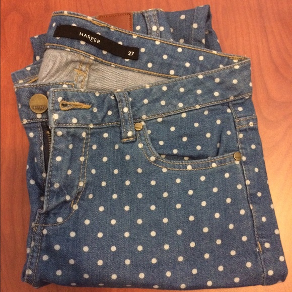 Harper (Francesca's brand) polka dot jeans