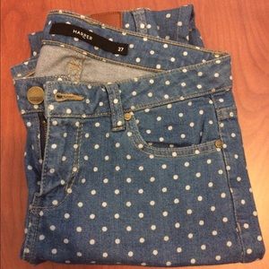 Harper (Francesca's brand) polka dot jeans