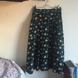 Vintage Floral Skirt