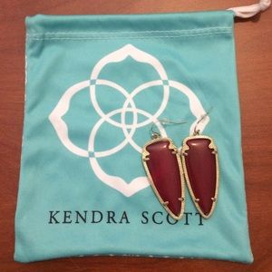 Kendra Scott crimson sadie spear earrings