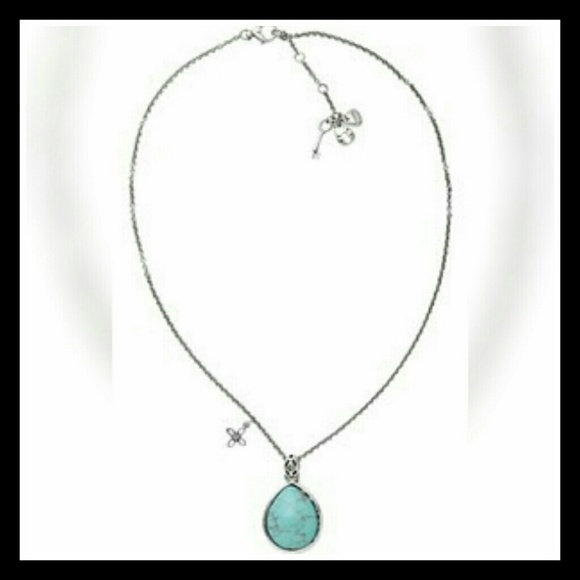πHOST PICK πNWOT FOSSIL TURQUOISE/BEEπNECKLACE - Picture 3 of 5