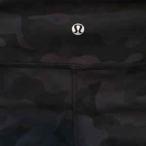 Black camo long leggings size 8