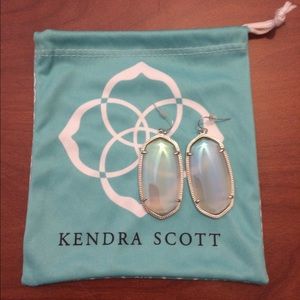 Kendra Scott Danielle silver iridescent earrings