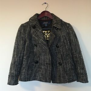 Millard Fillmore cropped tweed jacket