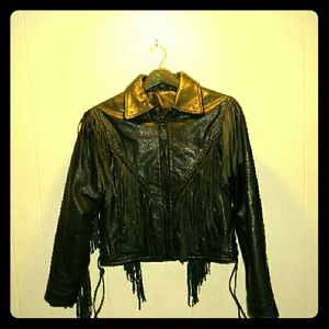 Ladies Retro leather jacket