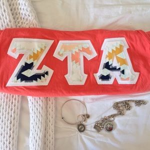 Zeta Tau Alpha Letter Tank Top