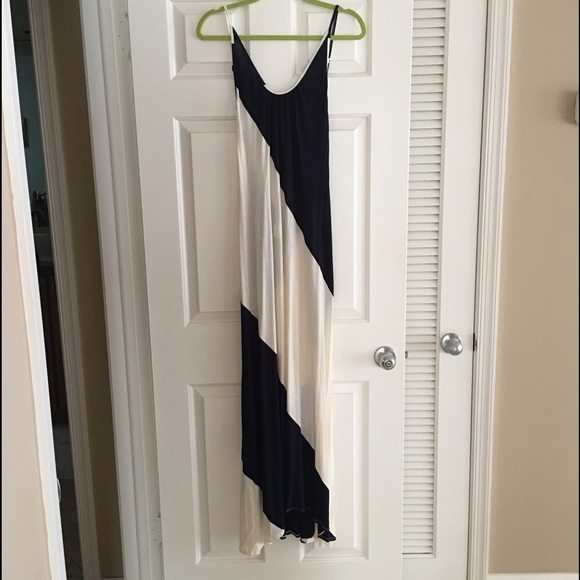 Navy and White Maxi