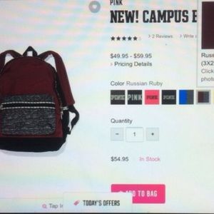 ISO LOOKING FOR Maroon or olive VS Backpack.👀