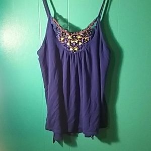 Adorable navy blue tank.