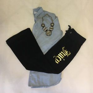 Black Juicy Couture Track Pants