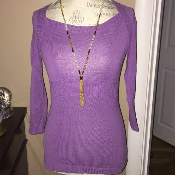 BCBGMaxAzria Lilac Sweater - Picture 1 of 3