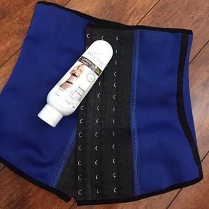 Waist trainer & caffeine burn fat cream