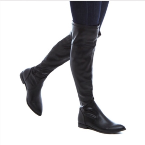 Black over the knee boots