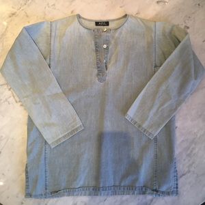 A.P.C light denim cotton shirt