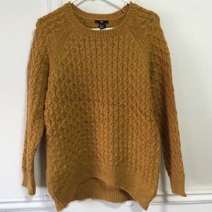 Dark mustard knitted sweater