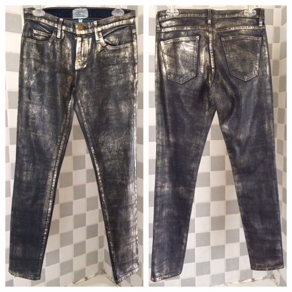 Current/Elliott👖The Ankle Skinny in Fools Gold - Picture 2 of 4