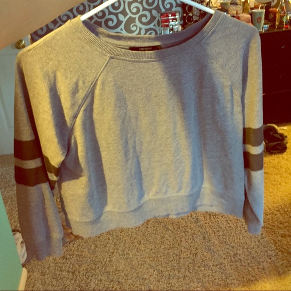 Grey sweater crop top - Picture 1 of 3