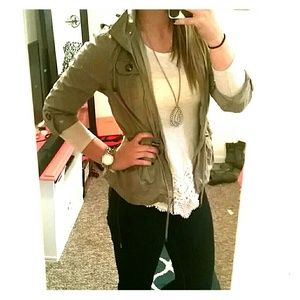 Cream shirt with detail at bottom