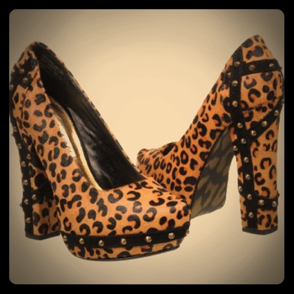 Super Sexy Naughty Monkey Leopard Heel