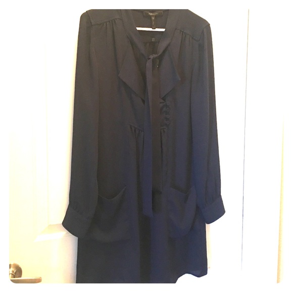 BCBG Dress. NWT. Navy Long Sleeve