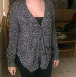 Alexander Wang Marled Slit Back Cardigab