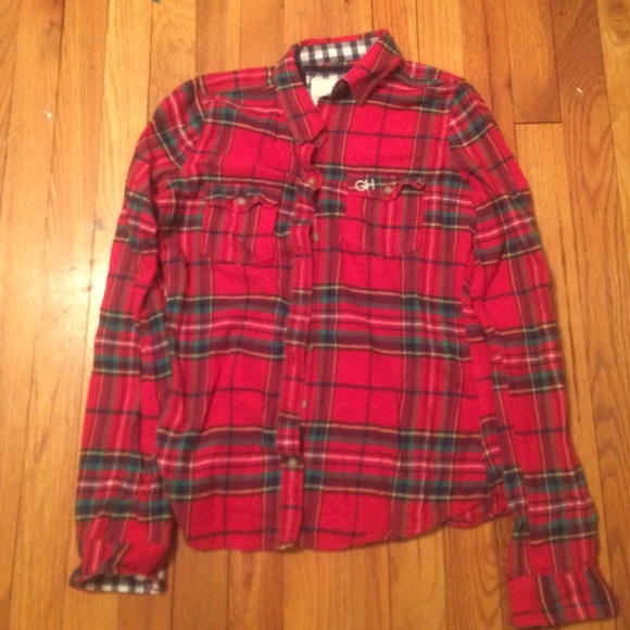 flannel! worn once and is wicked comfortable !
