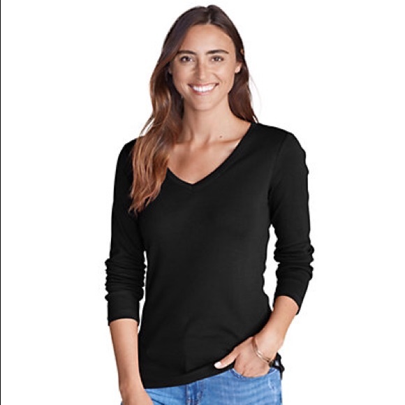 Women's Favorite Long Sleeve VNeck, Eddie Bauer