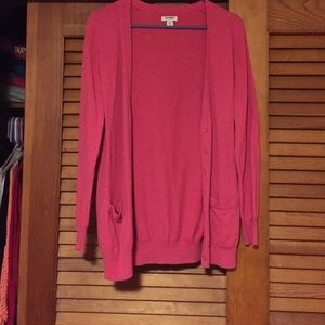 Pink boyfriend cardigan